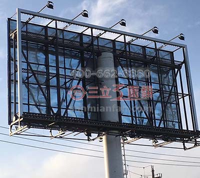 制作高速公路立柱高炮三面翻廣告牌有什么要求？